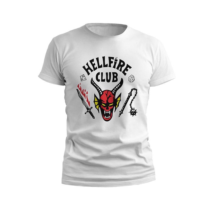 Футболка мужская спортивная с принтом «Клуб Адского Пламени. Очень странные дела. Hellfire club. Stranger Things»