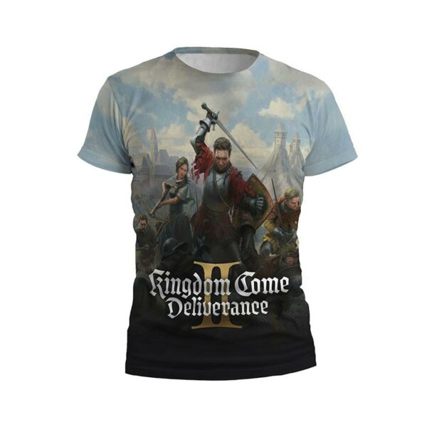 Футболка мужская спортивная с принтом «Королевская битва. Royal Battle. Kingdom Come: Deliverance II»
