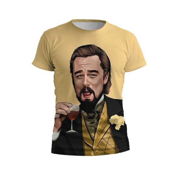 Футболка мужская спортивная с принтом «Леонардо Ди Каприо. Кэлвин Кэнди. Арт. Leonardo DiCaprio. Calvin Candy. Art»