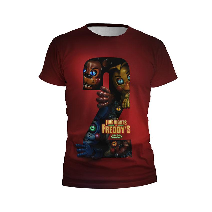 Футболка детская спортивная с принтом «Пять ночей у Фредди 2. Аниматроники рядом. Five Nights at Freddy's 2. Animatronics Near»