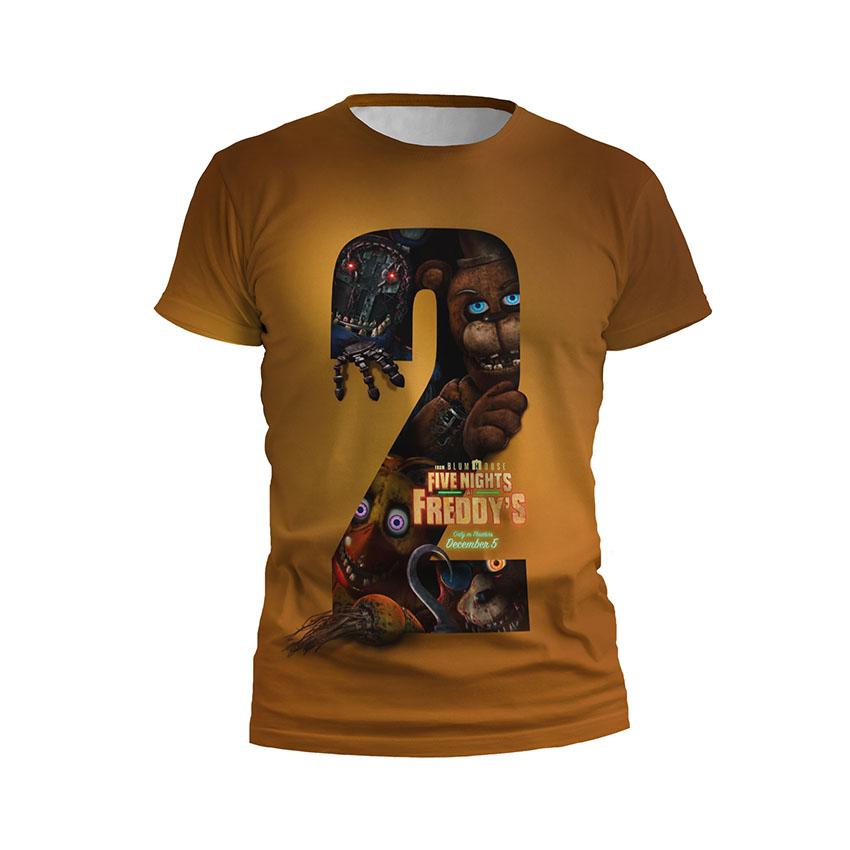Футболка детская спортивная с принтом «Пять ночей у Фредди 2. Аниматроники рядом. Five Nights at Freddy's 2. Animatronics Near»