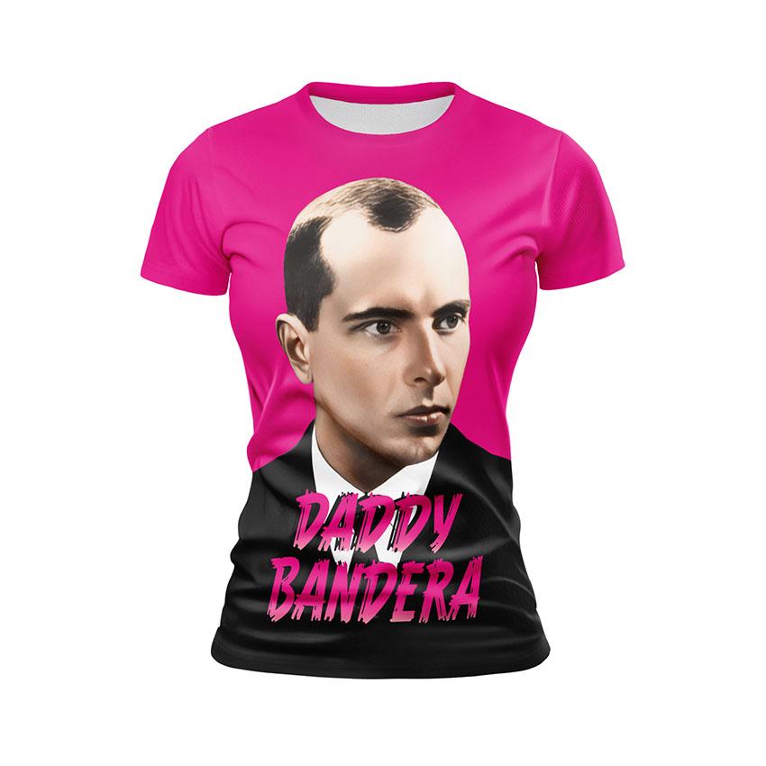 Футболка женская спортивная с принтом «Бандера. Daddy Bandera»