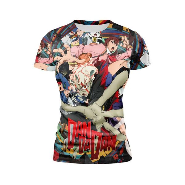 Футболка жіноча спортивна з принтом «Дандадан. Сила Героїв. Dandadan. Heroes Power»