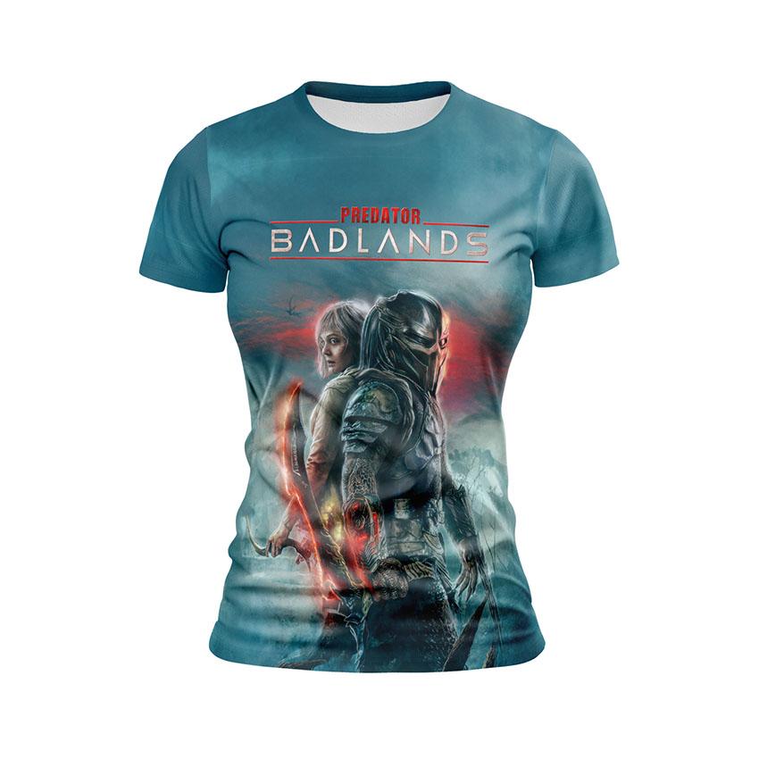 Футболка жіноча спортивна з принтом «Хижак. Захисник. Predator. Defender»