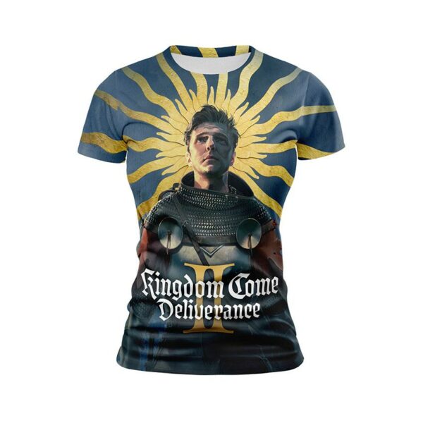 Футболка женская спортивная с принтом «Воин Света. Knight of Light. Kingdom Come: Deliverance II»