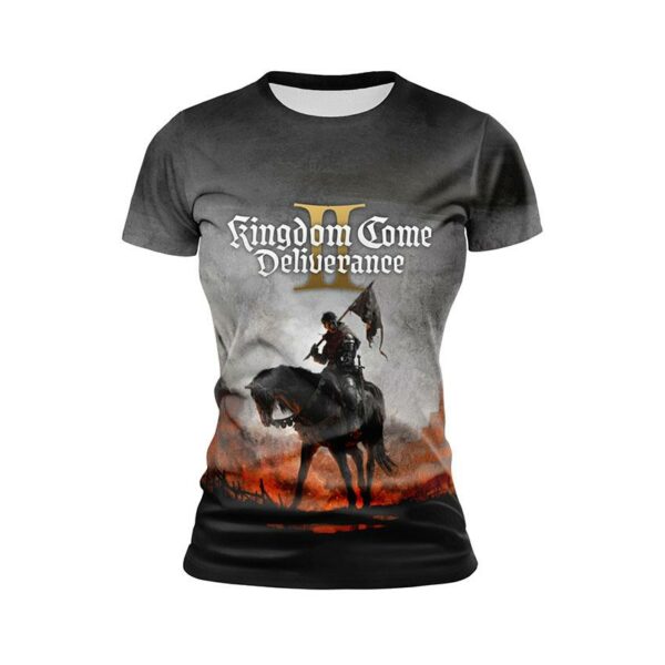 Футболка жіноча спортивна з принтом «Шлях Воїна. Warrior Path. Kingdom Come: Deliverance II»