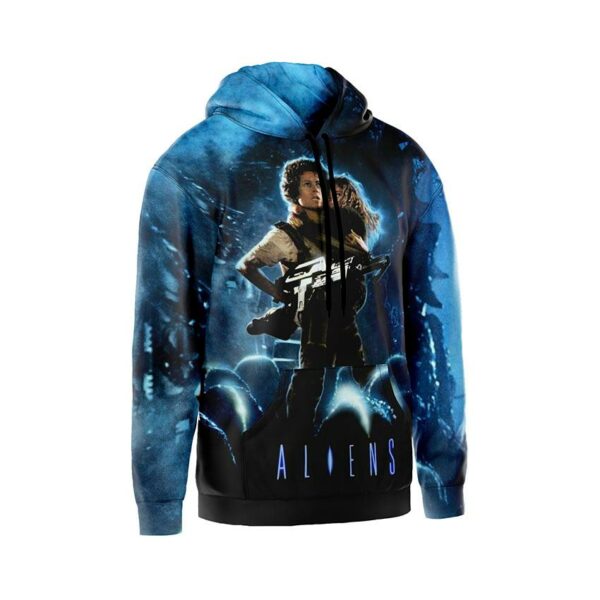 Худи мужское с принтом «Чужой. Космический ужас. Alien. Cosmic Terror»