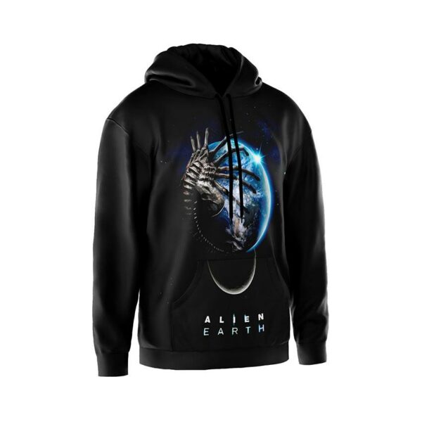 Худі чоловіче з принтом «Чужий: Земля. Alien: Earth»