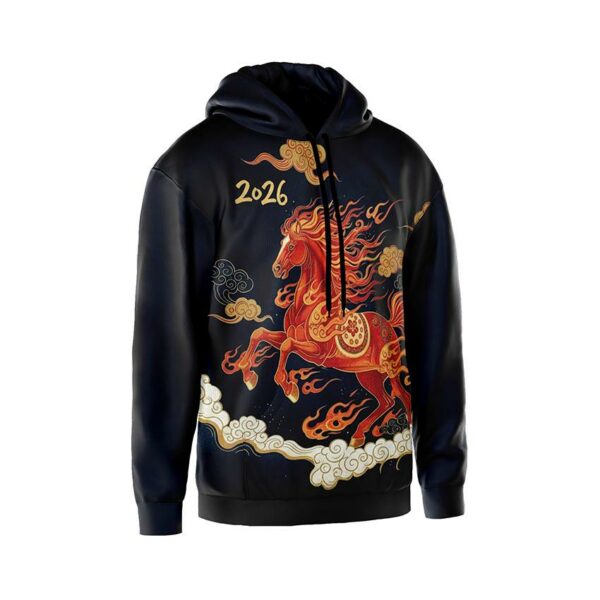 Худі чоловічі з новорічним принтом