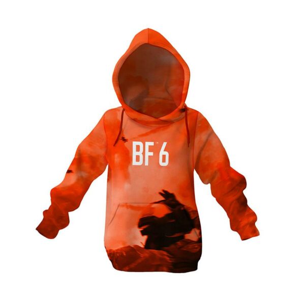 Худі дитяче з принтом «Бателфілд 6. Бойове небо. Battlefield 6. Battle Sky»