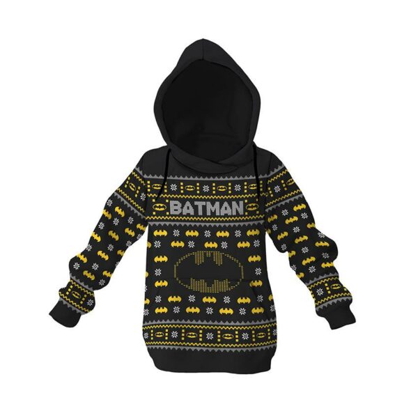 Худі дитяче з принтом «Бетмен. Захисник Різдва. Batman. Protector of Christmas»