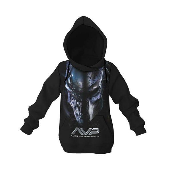 Худи детское с принтом «Чужой против Хищника. Alien vs Predator»