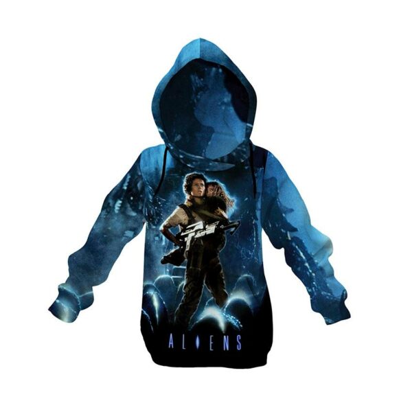 Худи детское с принтом «Чужой. Космический ужас. Alien. Cosmic Terror»