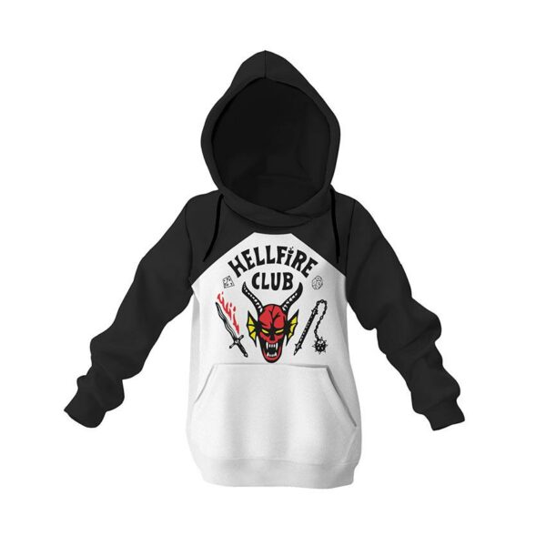 Худі дитяче з принтом «Клуб Пекельного Полум'я. Дивні Дива. Hellfire club. Stranger Things»