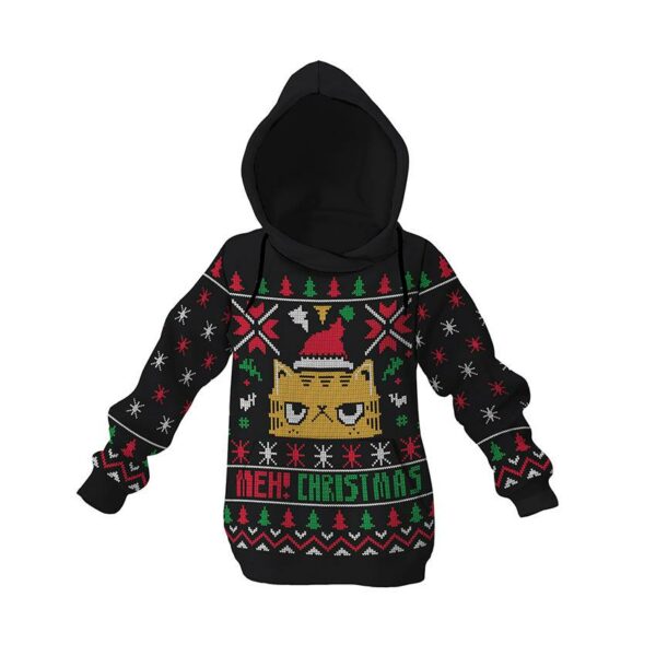 Худі дитяче з принтом «Невдоволений кіт на святі. Grumpy Cat at the Celebration»