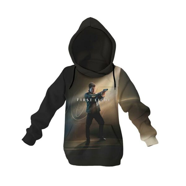 Худі дитяче з принтом «Агент 007. Перше світло. Гра. Джеймс Бонд. Agent 007. First light. Game. James Bond»