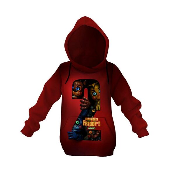 Худи детское с принтом «Пять ночей у Фредди 2. Аниматроники рядом. Five Nights at Freddy's 2. Animatronics Near»