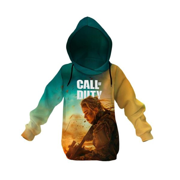 Худі дитяче з принтом «Поклик Обов'язку. Cильний воїн. Call of Duty. Strong warrior»