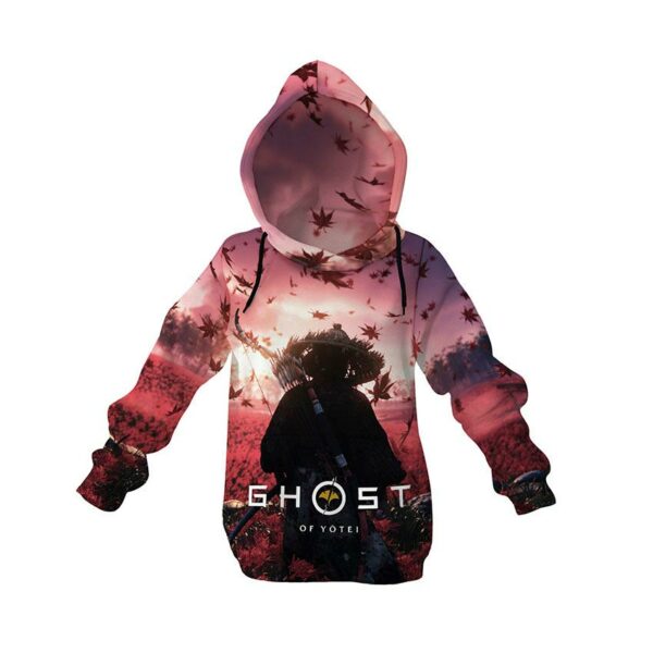 Худи детское с принтом «Призрак Йотей. Путь чести. Ghost of Yotei. Path of Honor»