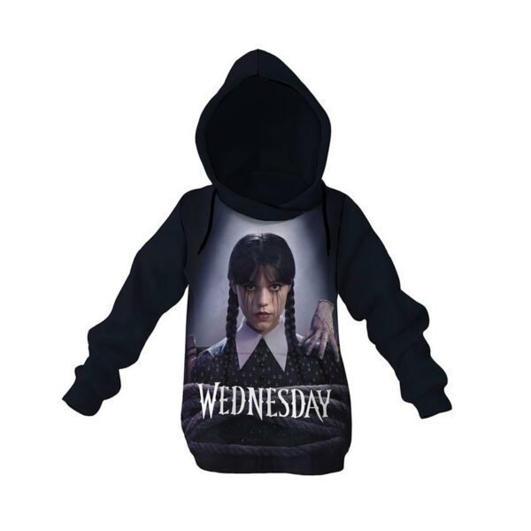 Худі дитяче з принтом «Венздей. Похмура краса. Wednesday. Gloomy Beauty»
