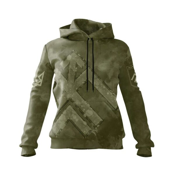 Худі жіноче з принтом «13-та бригада оперативного призначення НГУ «Хартія». Тактичний стиль. Tactical style»