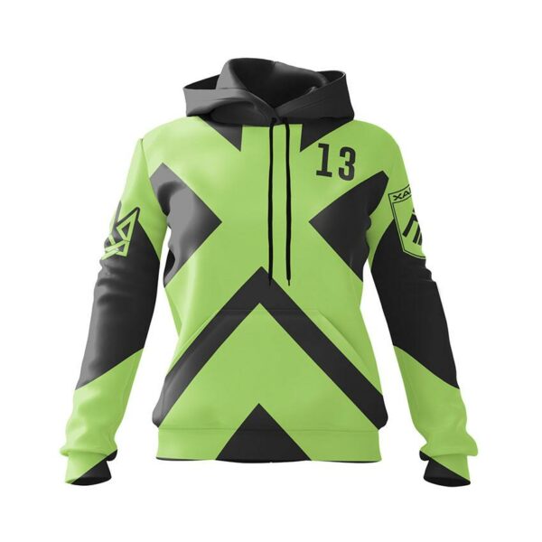 Худі жіноче з принтом «13-та бригада оперативного призначення НГУ «Хартія». Захист. Defense»