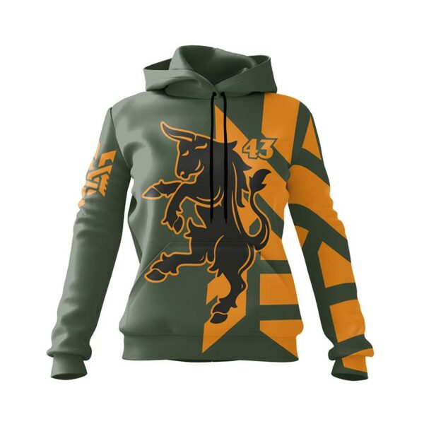 Худі жіноче з принтом «43-тя окрема механізована бригада. Козацька сила. Cossack Power»