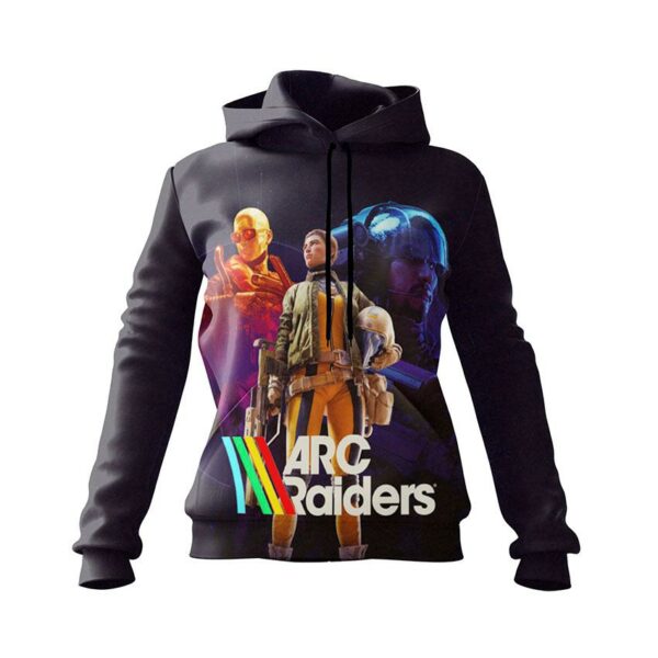 Худі жіноче з принтом «ARC Raiders. Мисливці майбутнього. Hunters of the future»