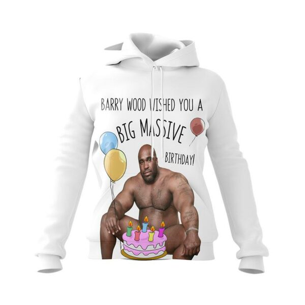 Худі жіноче з принтом «Баррі Вуд. Привітання. Barry Wood. Greeting»