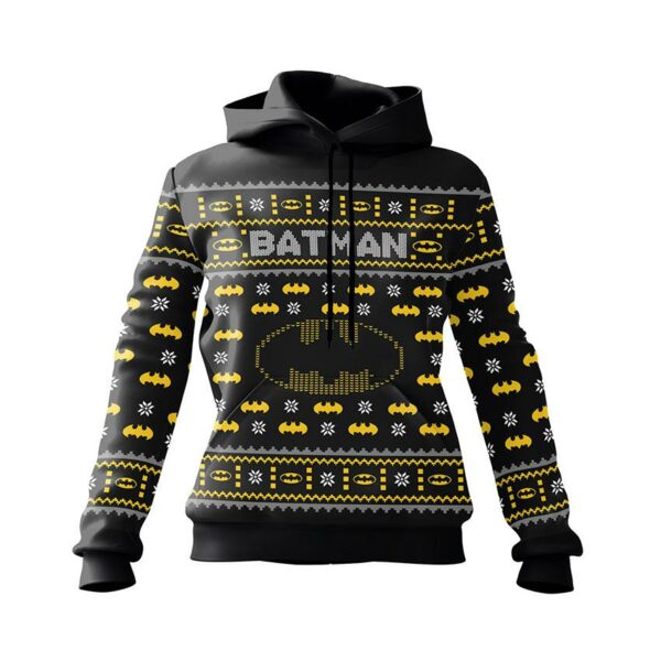 Худі жіноче з принтом «Бетмен. Захисник Різдва. Batman. Protector of Christmas»