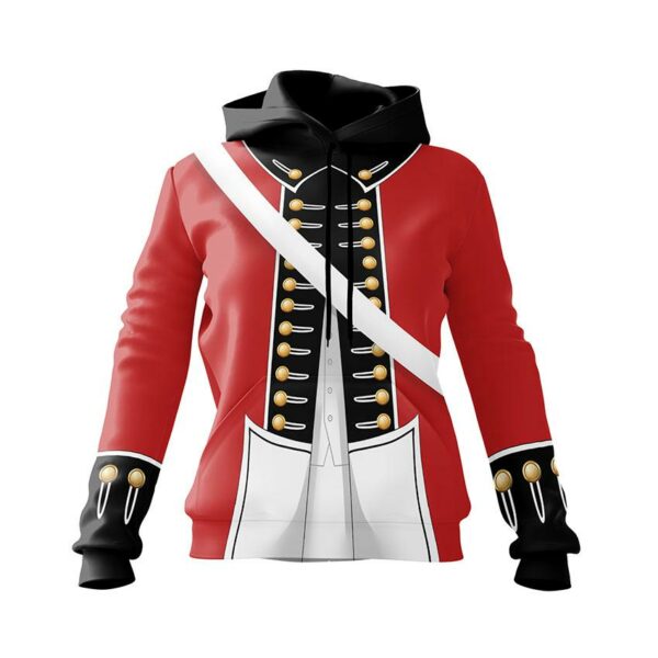 Худі жіноче з принтом «Британський червоний мундир. British Redcoat»