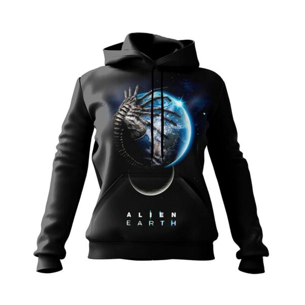 Худи женское с принтом «Чужой: Земля. Alien: Earth»