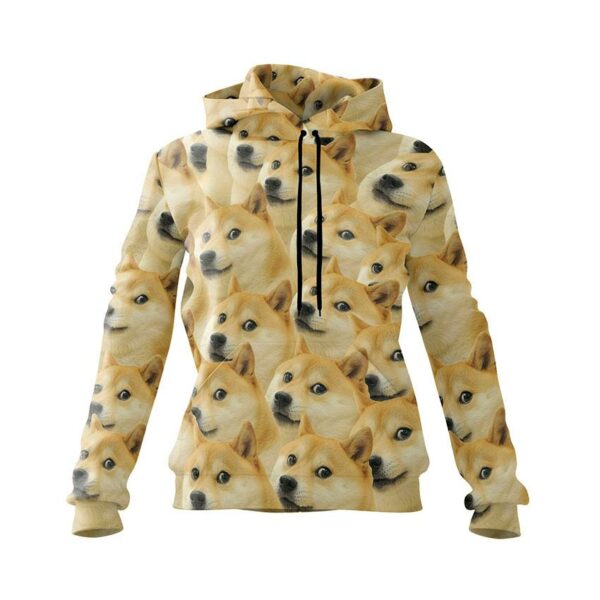 Худі жіноче з принтом «Доге. Шиба-іну. Мем. Doge. Shiba inu. Meme»