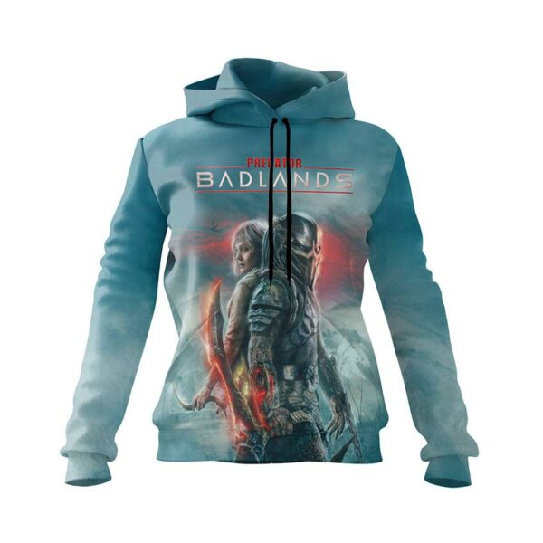 Худи женское с принтом «Хищник. Защитник. Predator. Defender»