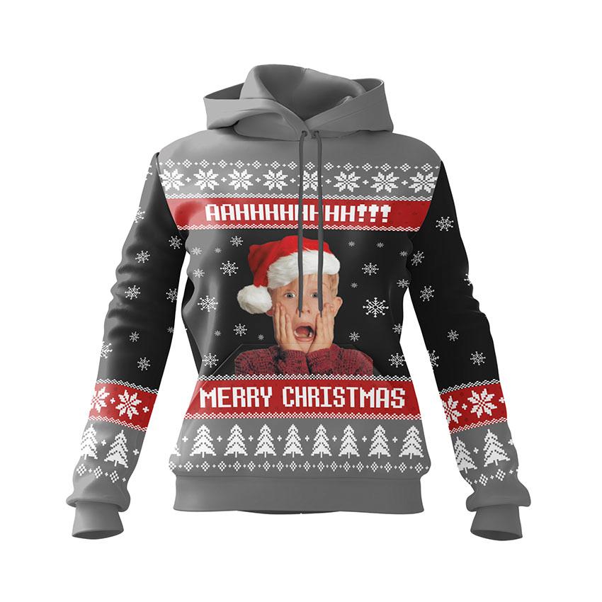 Худі жіноче з принтом «Кевін Маккалістер. Сам Удома. Несподіване Свято. Kevin McCallister. Home Alone. Unexpected Holiday»