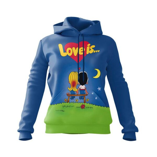 Худі жіноче з принтом «Кохання це... Love Is...»