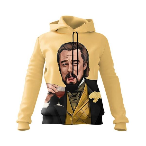 Худі жіноче з принтом «Леонардо Ді Капріо. Келвін Кенді. Арт. Leonardo DiCaprio. Calvin Candy. Art»