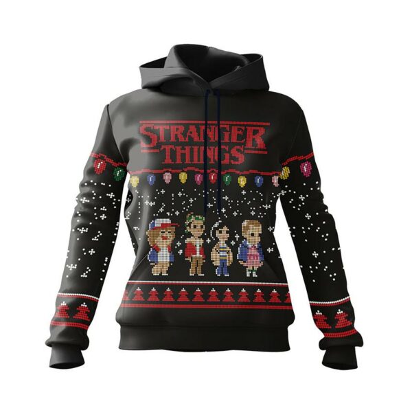 Худі жіноче з принтом «Містичне свято. Дивні дива. Mystical holiday. Stranger Things»