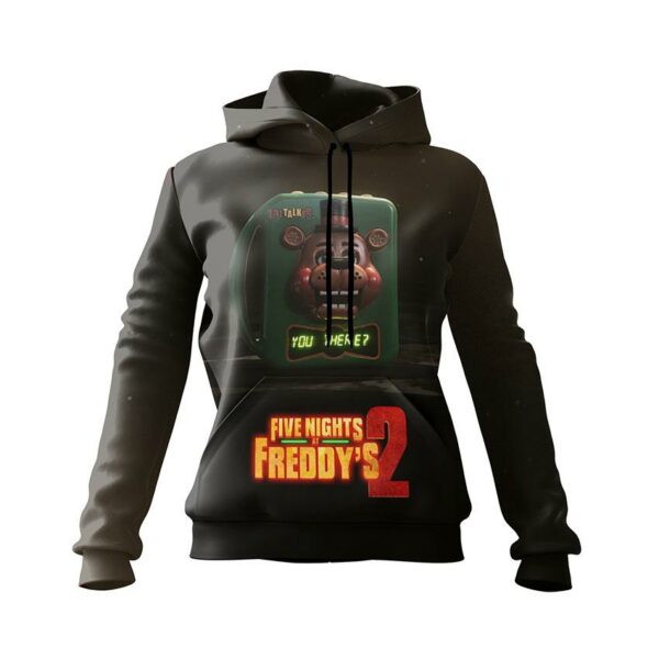 Худі жіноче з принтом «П'ять ночей у Фредді 2. Гра починається. Five Nights at Freddy's 2. Game Begins»
