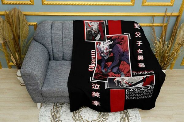 Плед «Дандадан. Превращение Окаруна. Dandadan. Okarun's transformation»