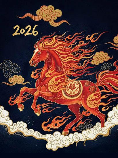 Плед «Кінь Удачі. Символ 2026 року. Luck Horse. Symbol of 2026»
