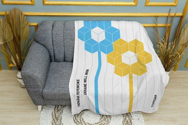 Плед «Квітки Перемоги. Соледар. Flowers of Victory. Soledar»