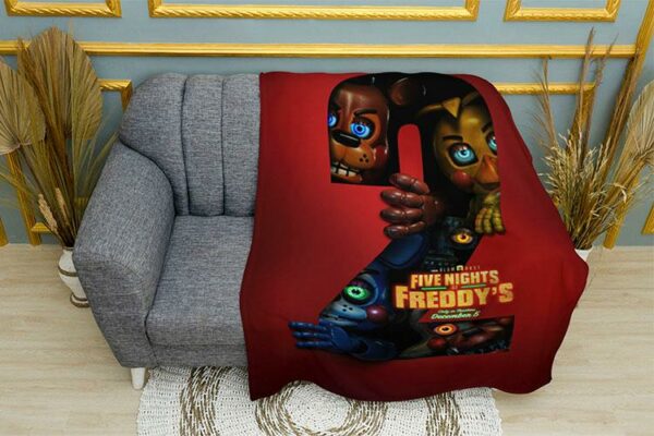 Плед «П'ять ночей у Фредді 2. Аніматроніки поруч. Five Nights at Freddy's 2. Animatronics Near»