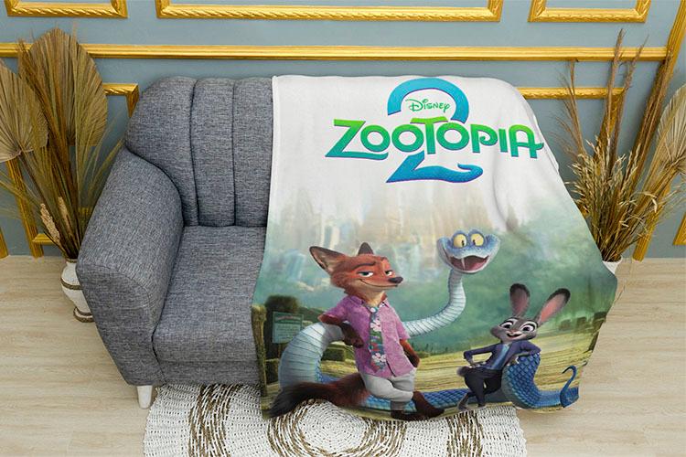 Плед «Зоотрополіс 2. Веселі пригоди. Zootopia 2. Fun adventures»