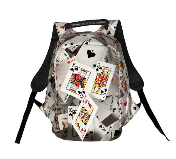 Рюкзак антивор с принтом "Карты. Азартный вихрь. Cards. Gambling Whirl"