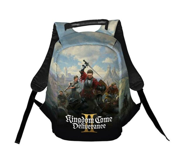 Рюкзак антикрадій з принтом "Королівська битва. Royal Battle. Kingdom Come: Deliverance II"