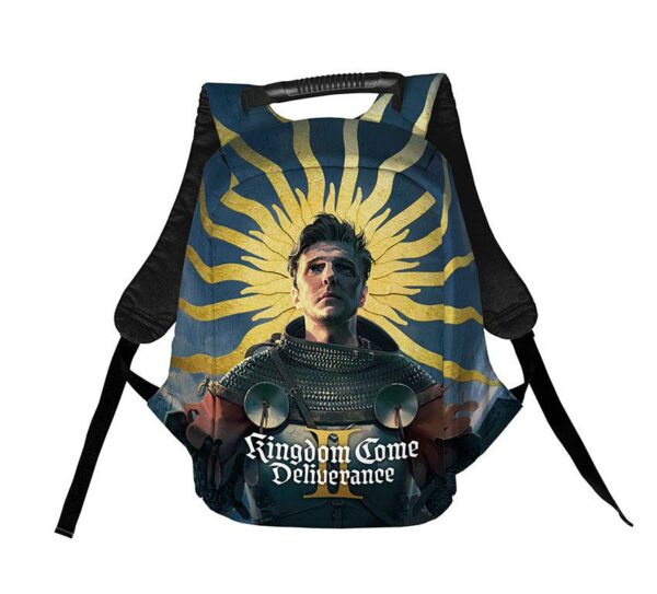 Рюкзак антикрадій з принтом "Лицар Світла. Knight of Light. Kingdom Come: Deliverance II"