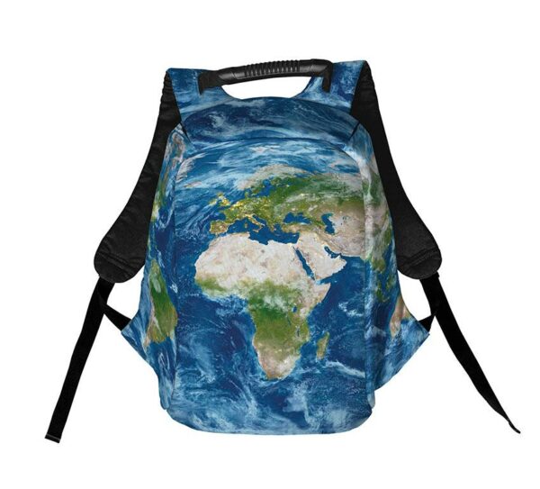 Рюкзак антивор с принтом "Карта. Путешествие по миру. Map. World Journey"