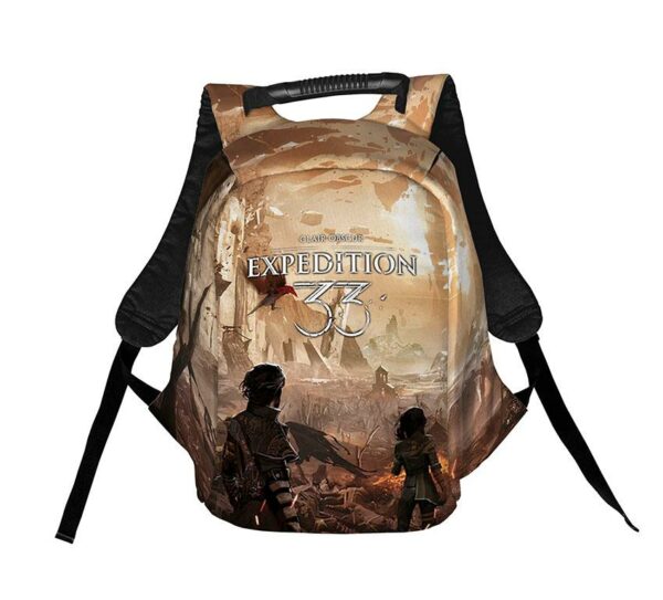Рюкзак антикрадій з принтом "Руїни майбутнього. Ruins of Future. Clair Obscur: Expedition 33"