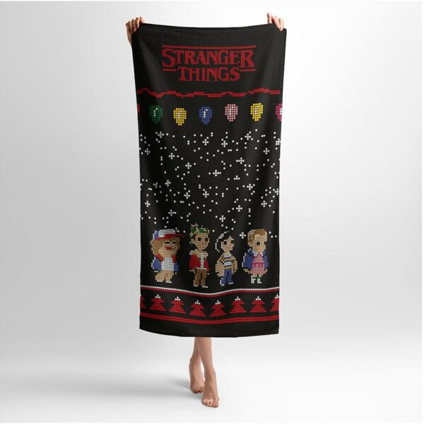 Полотенце с принтом «Мистический праздник. Очень странные дела. Mystical holiday. Stranger Things»